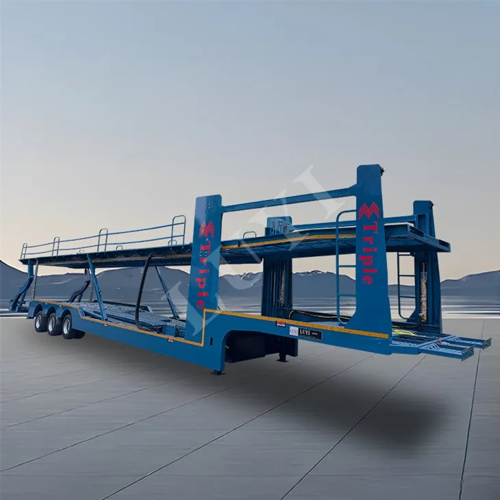 3 o'q uzinadigan avtomashina avtomobili yarim tirkagi