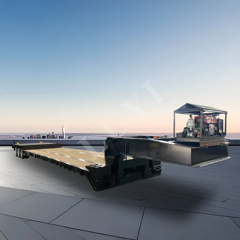 3 - Axle ajratiladigan Go tocleck Lourboye yarim tirkamasi