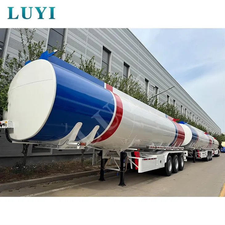 Yangi 3 o'qi 45,000-litrlik 3-xonali ro'molcha tank treyleri