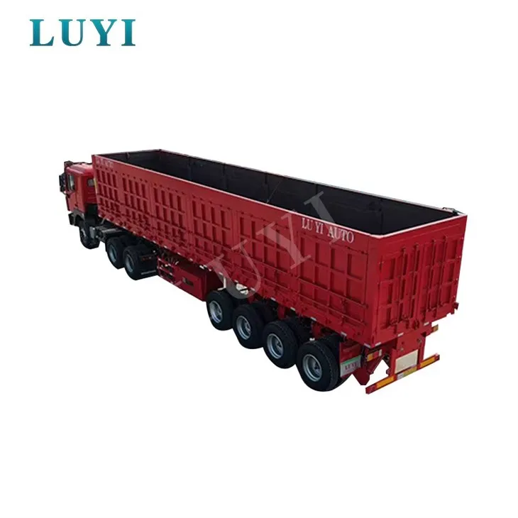 Moslashtirilgan Side Dump Yarim Treyler To'g'ridan-to'g'ri