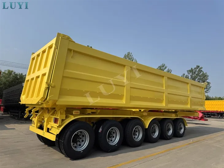 Oltita o'qning orqa qismini axlat smini treyler